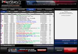 copie d'écran de Poker Stars